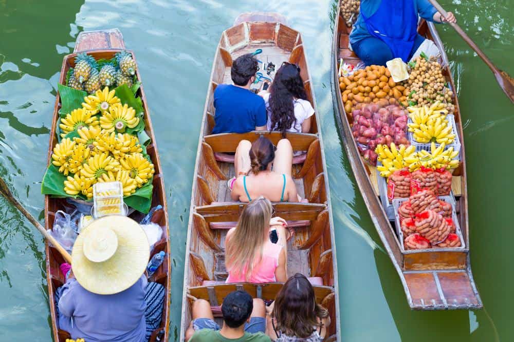 Floating market shopping – exclusive on our Thailand Tours